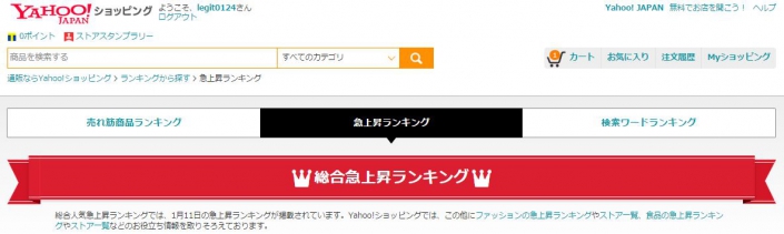 yahoo　売上を上げる為のランキング活用方法