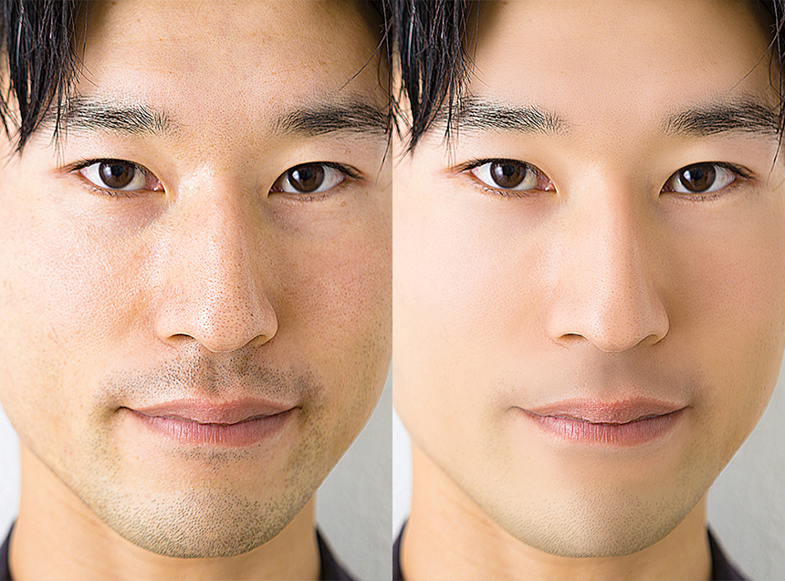 Photoshop 簡単操作でプロ級レタッチ 男性肌の自然なレタッチ術 株式会社レジット