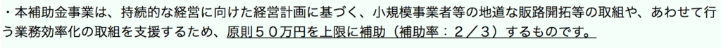 01小規模事業者持続化補助金とは