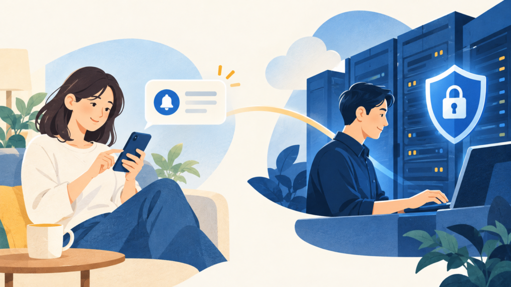 サービス利用者の対応